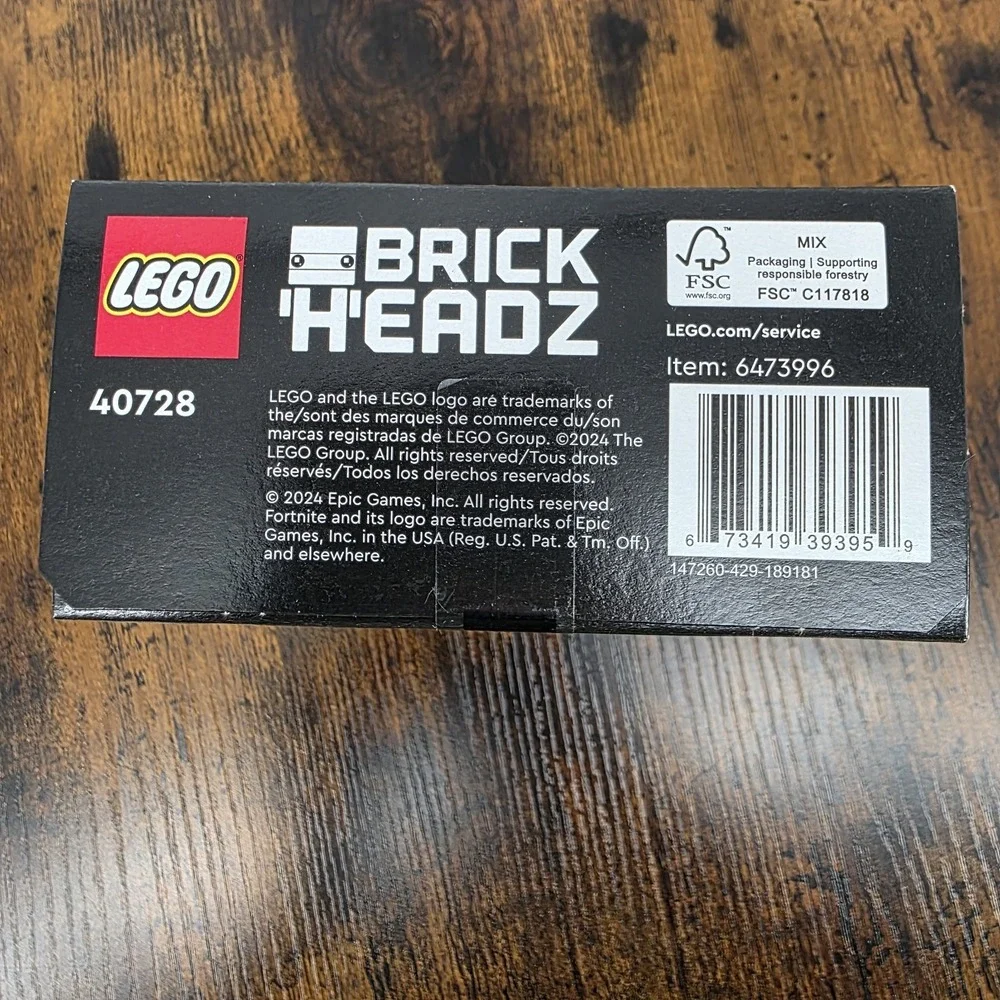 Lego Brickheadz Fortnite 2024 Brite Bomber 40728 New Sealed Box 151 Pieces‎
